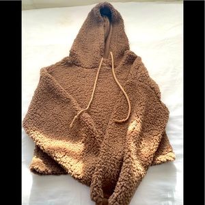 Teddy bear cropped sweater